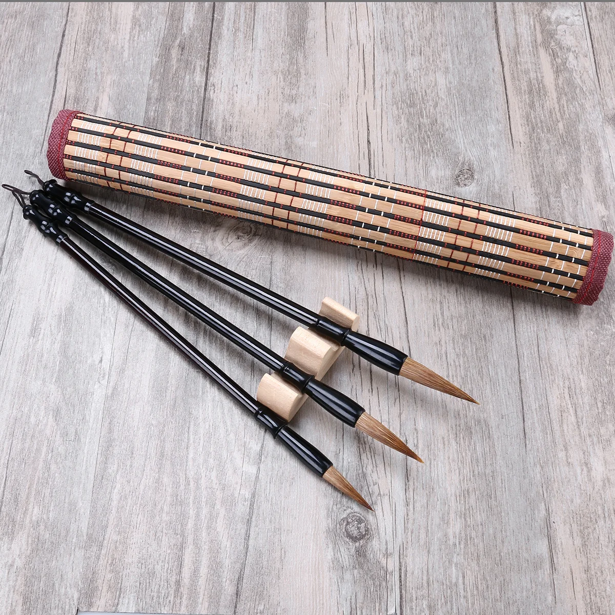 Chinese Calligraphy Brush Set 28Cm 27.2Cm 26.8Cm Black Hair Wood Handle For Sumi Painting Writing Drawing
Chinese Calligraphy Brush Set 28Cm 27.2Cm 26.8Cm Black Hair Wood Handle For Sumi Painting Writing Drawing