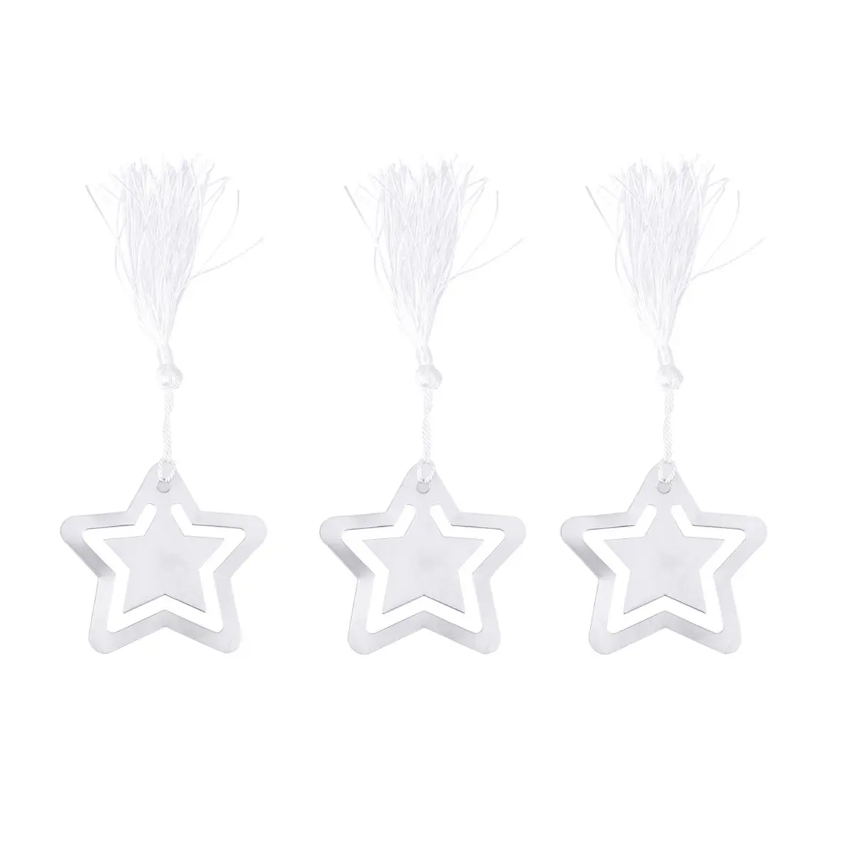 10Pcs Star Shaped Stainless Steel Bookmark Tassel Graduation Gift Metal Page Marker for Students Readers Writers
10Pcs Star Shaped Stainless Steel Bookmark Tassel Graduation Gift Metal Page Marker for Students Readers Writers