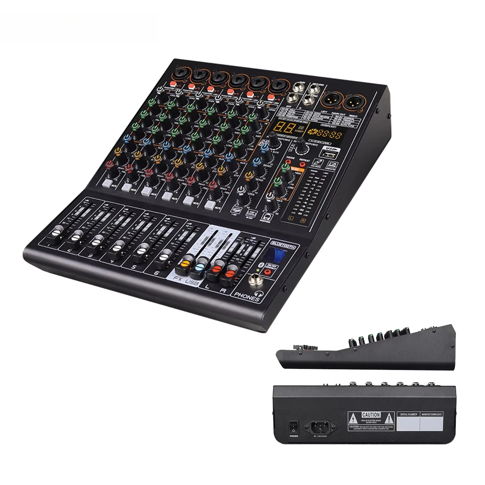 NX600 NX800 Sound Box 6/8 Channel Blue-tooth Recording Audio Mixer Console With MP3/99DSP/2AUX/3-Band EQ/48V Phantom Power
NX600 NX800 Sound Box 6/8 Channel Blue-tooth Recording Audio Mixer Console With MP3/99DSP/2AUX/3-Band EQ/48V Phantom Power