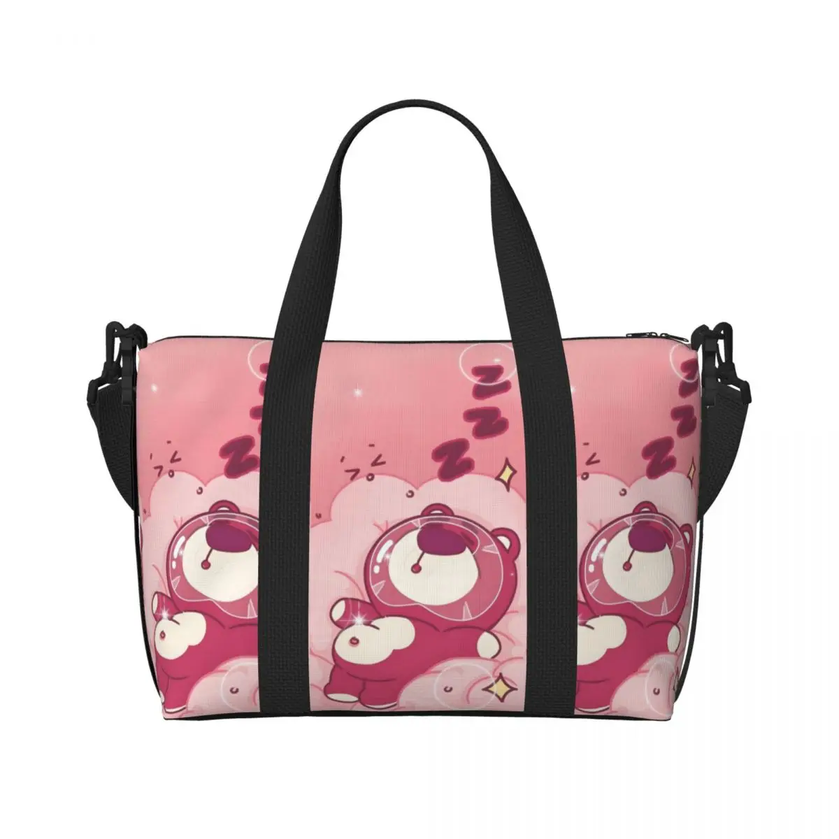 Женская большая сумка-тоут Lotso на заказ, большая вместительная дорожная сумка на плечо с рисунком медведя для пляжного спортзала
Женская большая сумка-тоут Lotso на заказ, большая вместительная дорожная сумка на плечо с рисунком медведя для пляжного спортзала