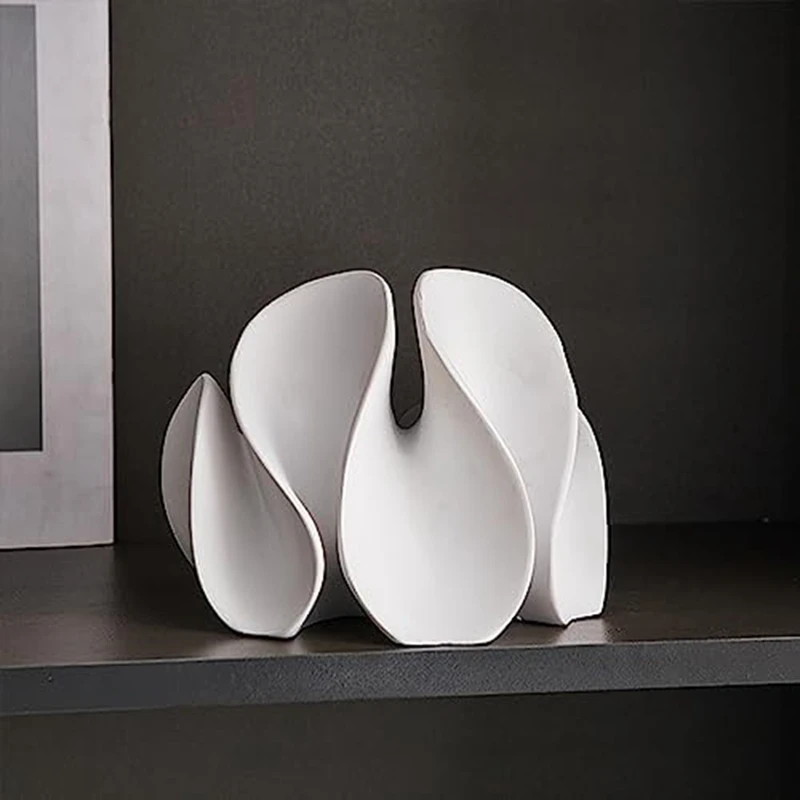 1 PCS Wavy Statue Resin Abstract Sculpture Minimalist Decoration White Unique Ornaments Home Decor For Living Room Bedroom
1 PCS Wavy Statue Resin Abstract Sculpture Minimalist Decoration White Unique Ornaments Home Decor For Living Room Bedroom