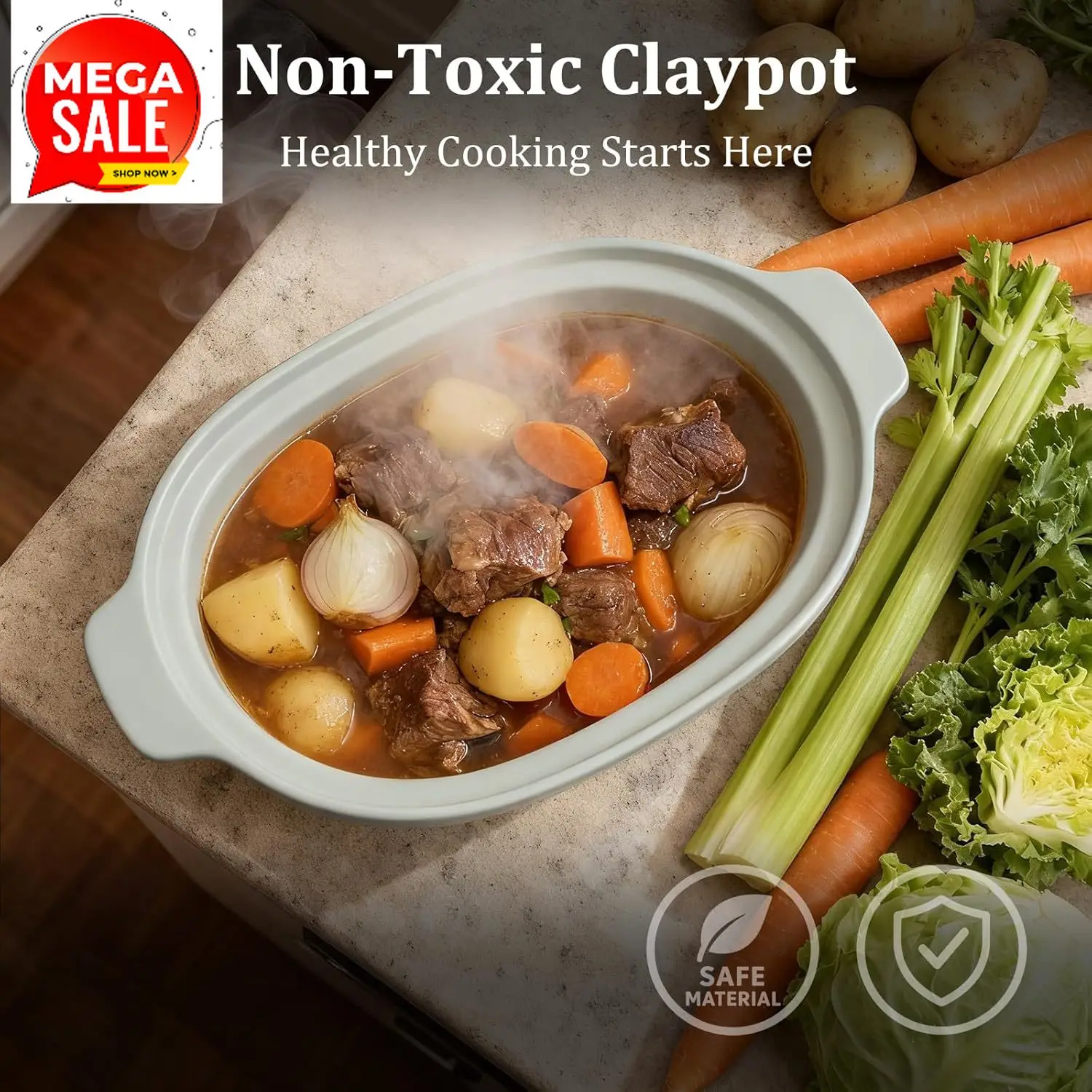Hot Sales4 Quart Programmable Casserole Slow Cooker, 8-in-1 Multi Cooker With Removable Non-Toxic Stoneware Crock, Claypot Slow
Hot Sales4 Quart Programmable Casserole Slow Cooker, 8-in-1 Multi Cooker With Removable Non-Toxic Stoneware Crock, Claypot Slow