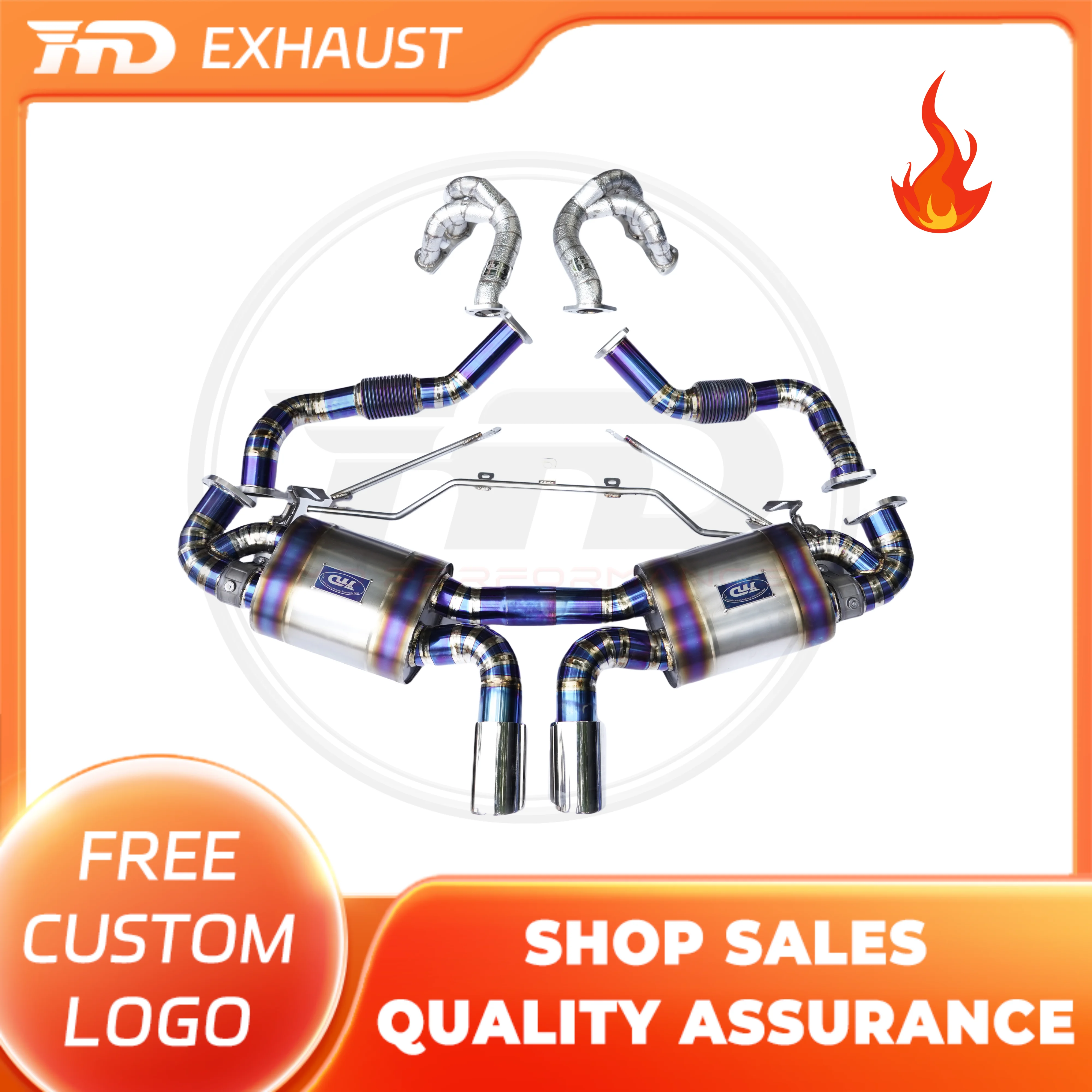 HMD Hot sale Titanium Alloy Exhaust Pipe Manifold Full Set for Porsche Boxster Cayman 981 Muffler With Electronic Valve
HMD Hot sale Titanium Alloy Exhaust Pipe Manifold Full Set for Porsche Boxster Cayman 981 Muffler With Electronic Valve