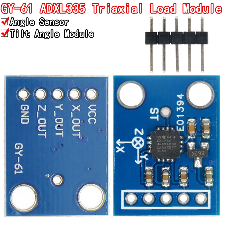 GY-61 ADXL335 Acelerometro 3-Axis Analog Output Accelerometer Module Angular Transducer 3V-5V
GY-61 ADXL335 Acelerometro 3-Axis Analog Output Accelerometer Module Angular Transducer 3V-5V
