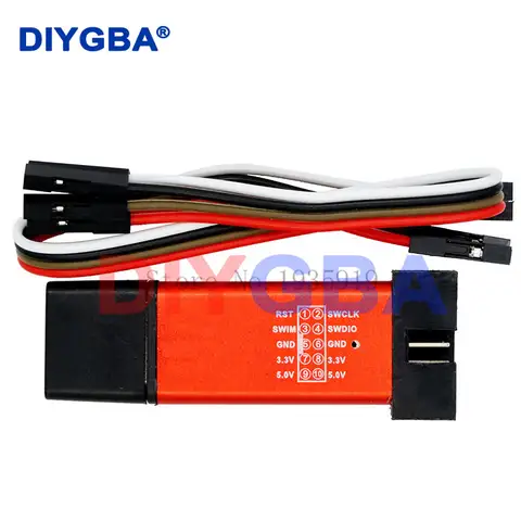 1 Uds ST-LINK V2 Stlink V2 Mini STM8 STM32 simulador descargar programador programación con cubierta colores aleatorios