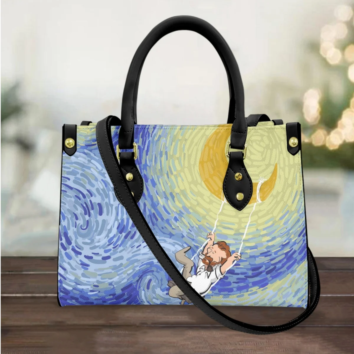 FORUDESIGNS Star Oil Painting Design Fashion Female Handbag Trendy Top Handle Leather Tote Bags Party Trend Messenger Gift
FORUDESIGNS Star Oil Painting Design Fashion Female Handbag Trendy Top Handle Leather Tote Bags Party Trend Messenger Gift