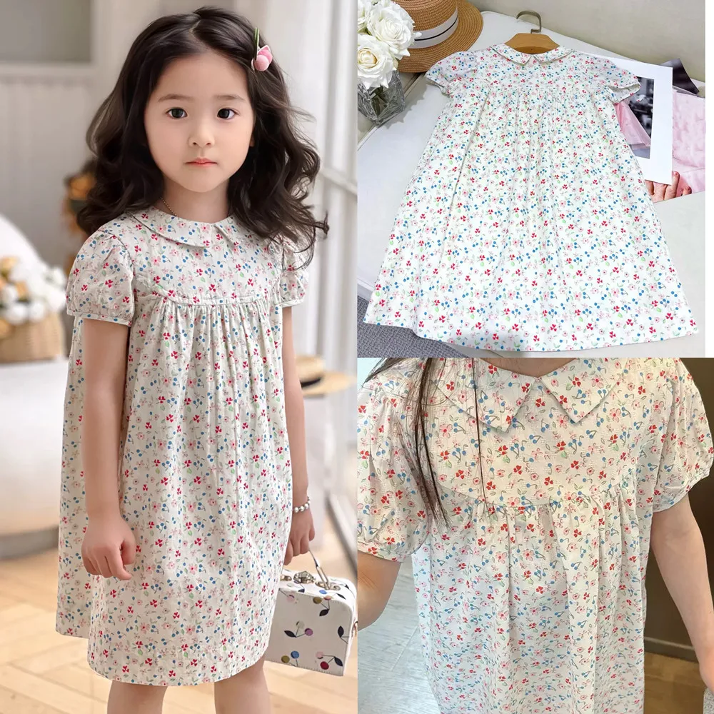 summer dresses kids clothes girls flower girl dress Floral pattern lapel dress for girls cotton sweet French style dress
summer dresses kids clothes girls flower girl dress Floral pattern lapel dress for girls cotton sweet French style dress