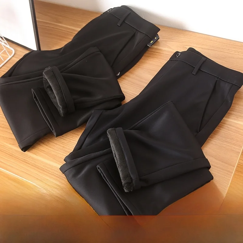 Men's Straight Leg Elastic Casual Pants Wool Blend Fce Lined Warm Busin Sle mid Waist Button Closure Daily Wear
Men's Straight Leg Elastic Casual Pants Wool Blend Fce Lined Warm Busin Sle mid Waist Button Closure Daily Wear