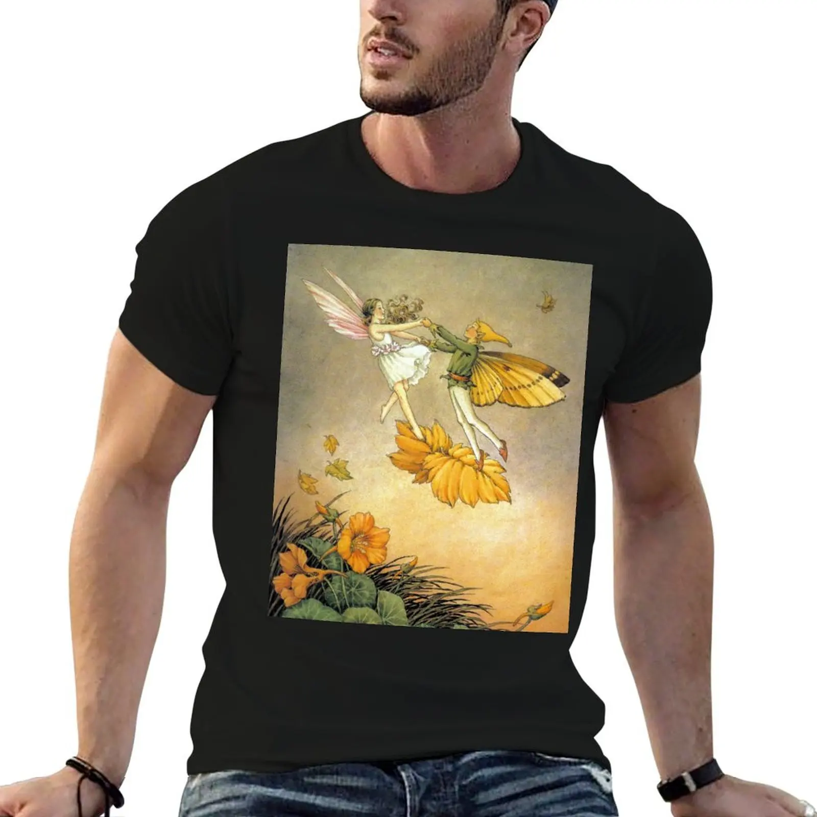 Fairies Dancing in the Nasturtiums - Ida Rentoul Outhwaite T-Shirt man tshirt cotton t shirt pack T-Shirt
Fairies Dancing in the Nasturtiums - Ida Rentoul Outhwaite T-Shirt man tshirt cotton t shirt pack T-Shirt