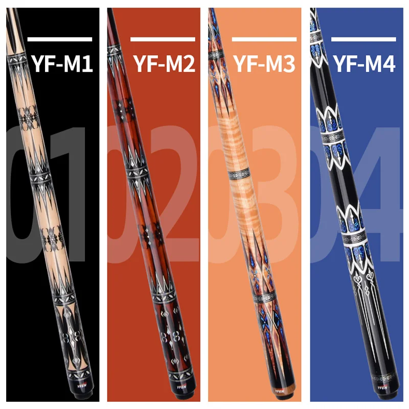 YFEN Carbon Fiber Billiard Cue Stick Black Technology Carbon Pool Cue Stick Kit 11.5mm MEZZ Wavy Pin Extender with Billiard
YFEN Carbon Fiber Billiard Cue Stick Black Technology Carbon Pool Cue Stick Kit 11.5mm MEZZ Wavy Pin Extender with Billiard