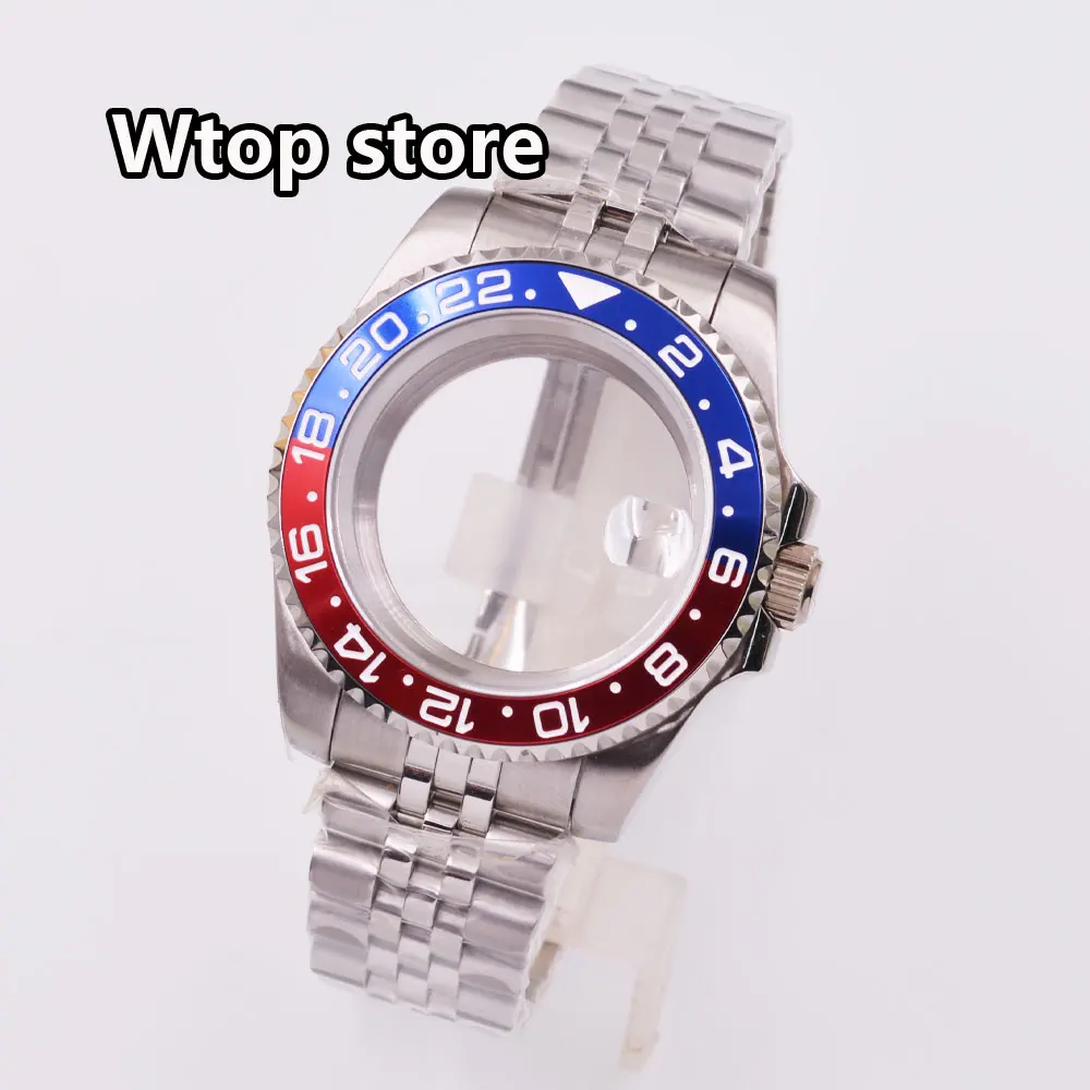 40mm Dive Watch Case Sapphire glass SUB GMT Fit NH34 NH35 NH36 PT5000 ETA2824 ST2130 Movement 120 Clicks Aluminum/ceramic bezel
40mm Dive Watch Case Sapphire glass SUB GMT Fit NH34 NH35 NH36 PT5000 ETA2824 ST2130 Movement 120 Clicks Aluminum/ceramic bezel