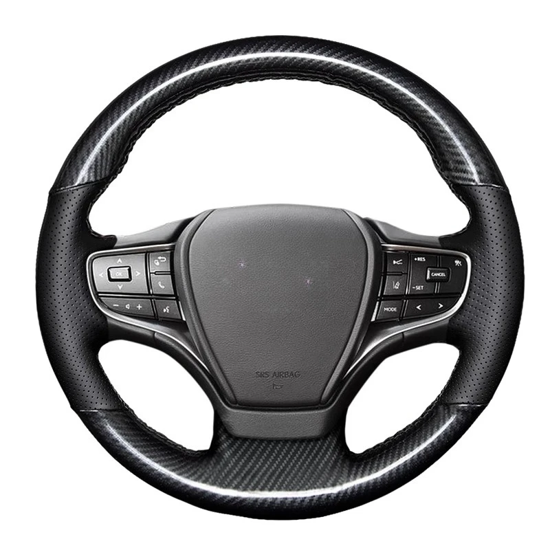 For Lexus IS300H NX300H CT200H IS250 IS200 RX450H Hand Stitched Black Genuine Leather Carbon fibre car Steering Wheel Cover
For Lexus IS300H NX300H CT200H IS250 IS200 RX450H Hand Stitched Black Genuine Leather Carbon fibre car Steering Wheel Cover