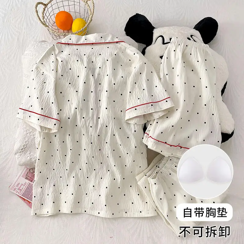 Ladies' Plus Size Pajamas Kitty Cat Japanese Spring and Autumn Cute Cartoon Girls' Home Clothes Youth Casual Clothing
Ladies' Plus Size Pajamas Kitty Cat Japanese Spring and Autumn Cute Cartoon Girls' Home Clothes Youth Casual Clothing