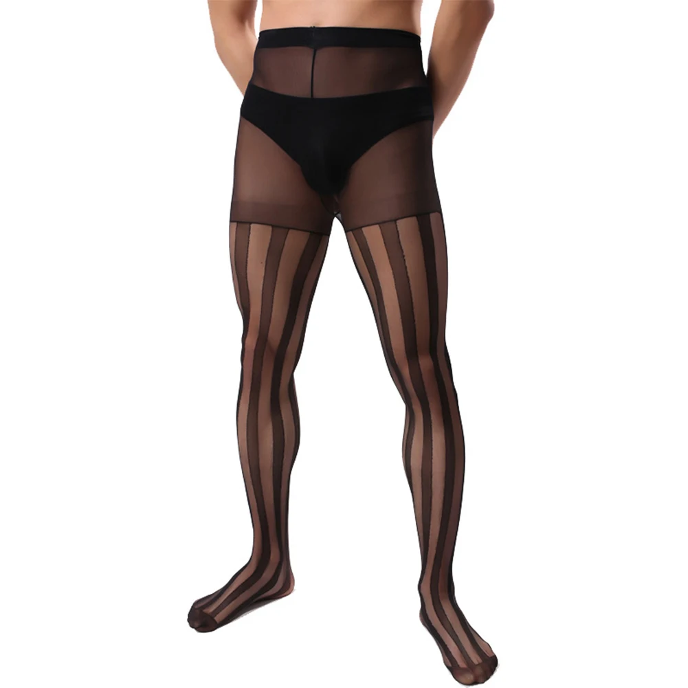 Men Sexy Mesh See Through Pantyhose Super Elastic Glossy Stripe Stockings Ultra-thin Perspective Tights JJ Set Sissy Outfit A50
Men Sexy Mesh See Through Pantyhose Super Elastic Glossy Stripe Stockings Ultra-thin Perspective Tights JJ Set Sissy Outfit A50