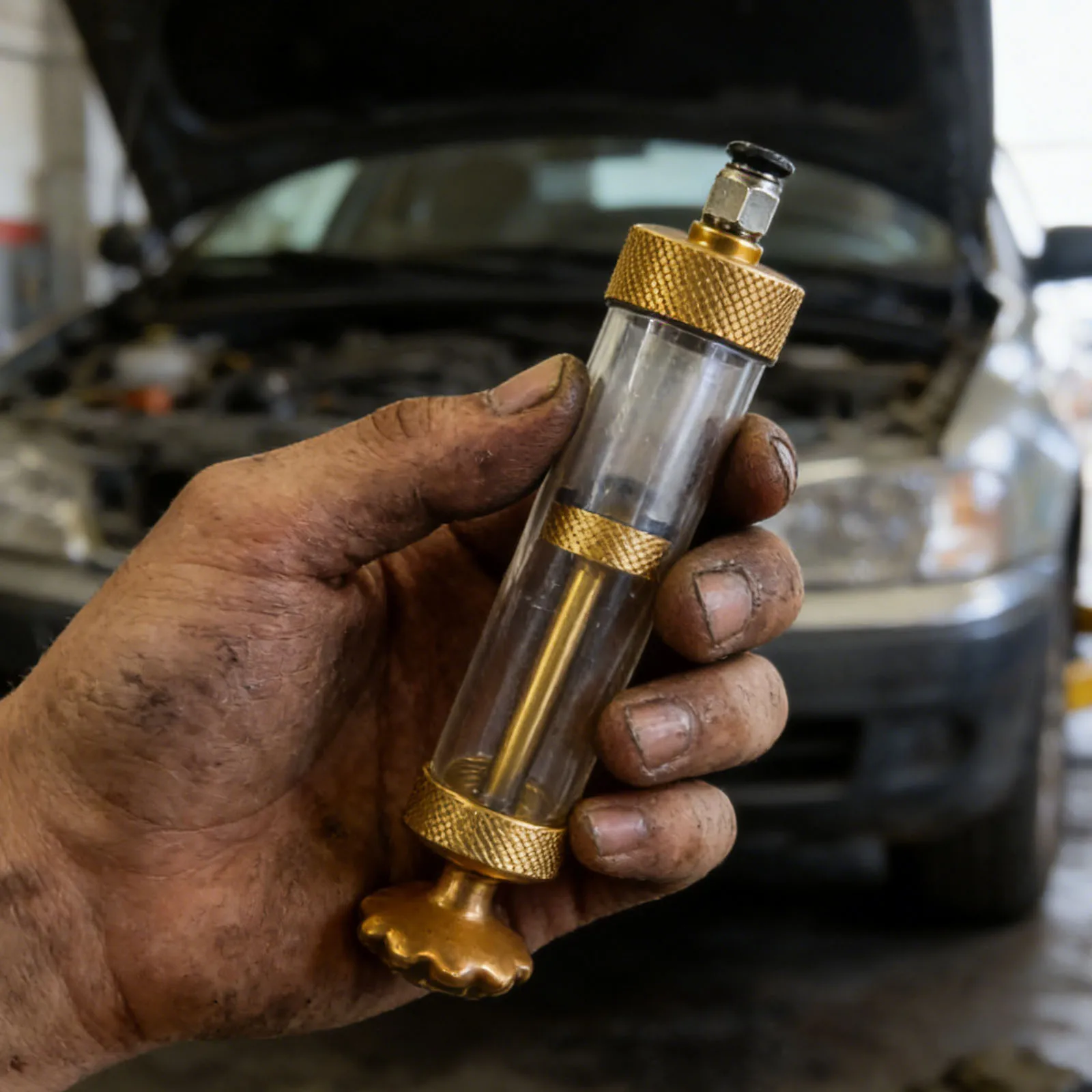Brass Glass Oil Analyzer for Cars Easy To Operate DIY Car Oil Quality Checker Portable Compact Size for Auto Repair Shops
Brass Glass Oil Analyzer for Cars Easy To Operate DIY Car Oil Quality Checker Portable Compact Size for Auto Repair Shops