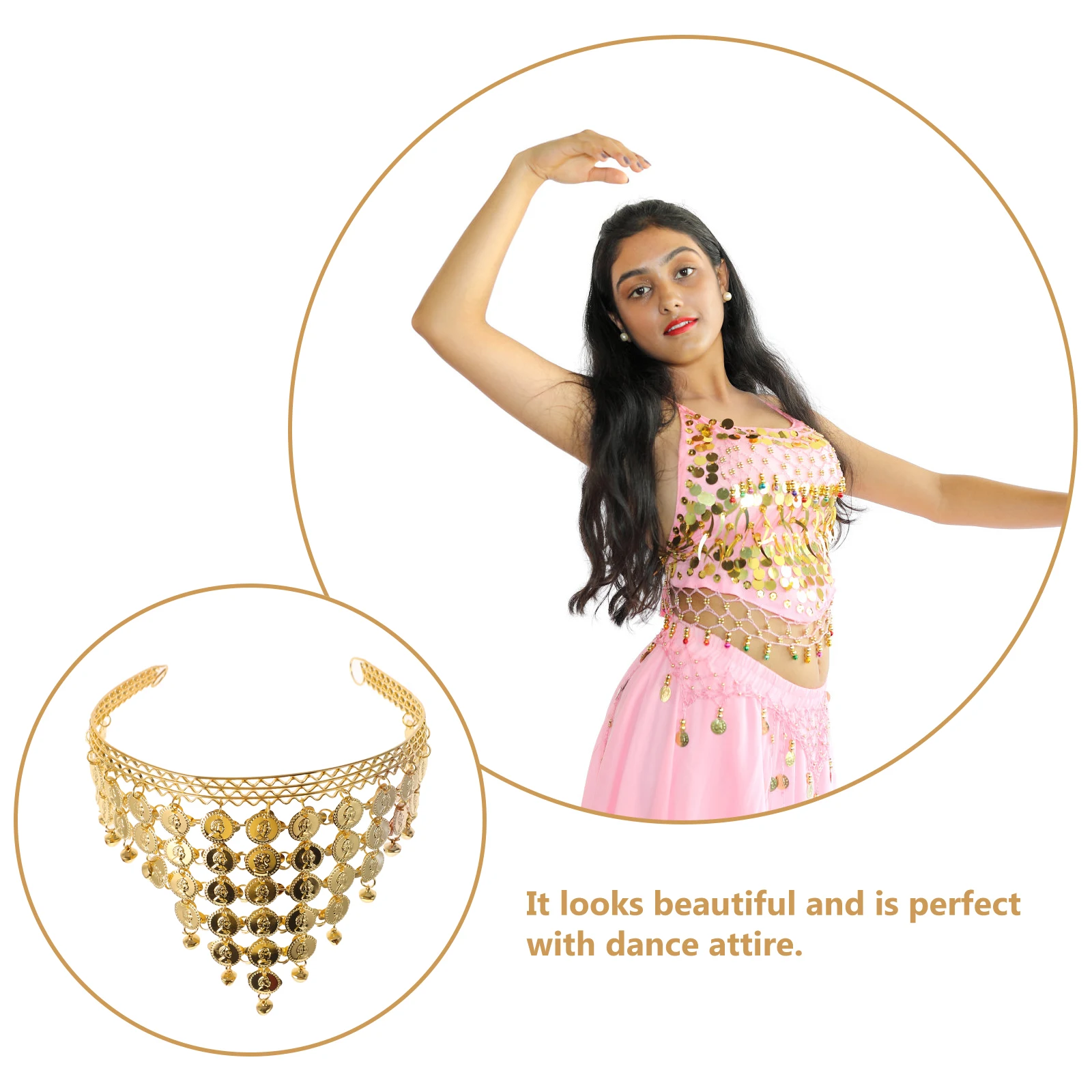 Colorful Alloy Dancing Headband Hair Creative Headband Accessories Dance Headgear Dangling Coins Hairband Elegant
Colorful Alloy Dancing Headband Hair Creative Headband Accessories Dance Headgear Dangling Coins Hairband Elegant