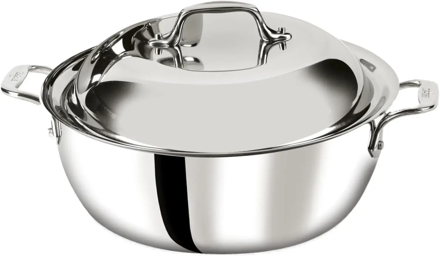 D3 3-Ply Stainless Steel Dutch Oven 5.5 Quart Induction Oven Broiler Safe 600F Pots and Pans, Cookware Silver
D3 3-Ply Stainless Steel Dutch Oven 5.5 Quart Induction Oven Broiler Safe 600F Pots and Pans, Cookware Silver