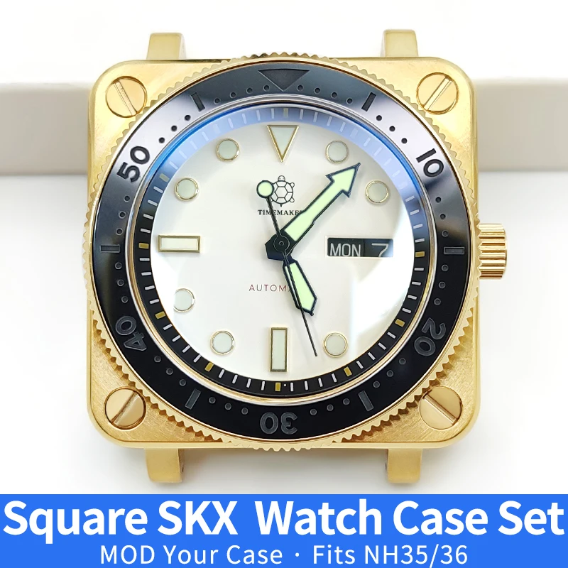 Квадратный золотой корпус для часов SKX MOD NH35 NH36 4R36, заводная головка из нержавеющей стали, сапфировое стекло, блестящие/матовые часы, корпуса, детали
Квадратный золотой корпус для часов SKX MOD NH35 NH36 4R36, заводная головка из нержавеющей стали, сапфировое стекло, блестящие/матовые часы, корпуса, детали 