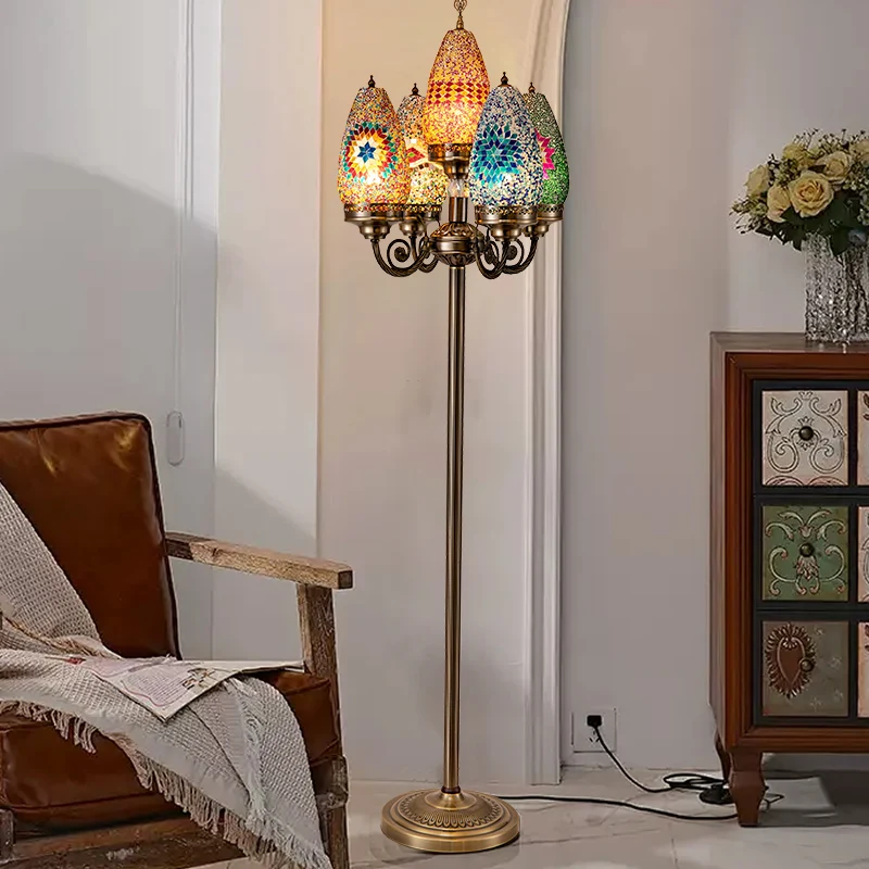 Moroccan wrought iron floor lamp Exotic Xinjiang style Living room B & B South East Asia Thai style Western restaurant Cafe lamp
Moroccan wrought iron floor lamp Exotic Xinjiang style Living room B & B South East Asia Thai style Western restaurant Cafe lamp