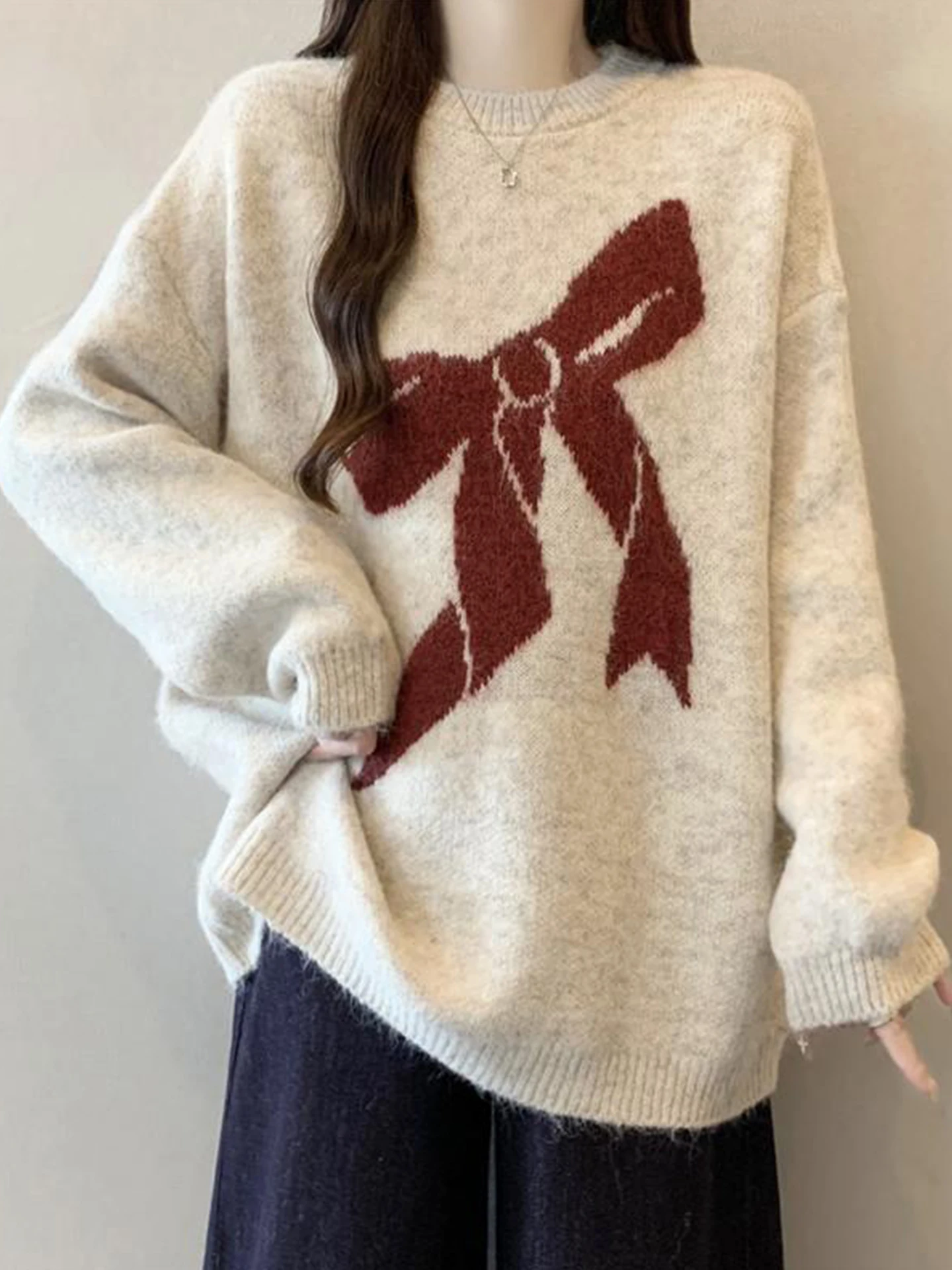 Soft Cozy Knot Mid-Length Knitted Sweater Women's Autumn Winter plus Size Slimming Inner Wear Chinese Sle Commute...
Soft Cozy Knot Mid-Length Knitted Sweater Women's Autumn Winter plus Size Slimming Inner Wear Chinese Sle Commute...