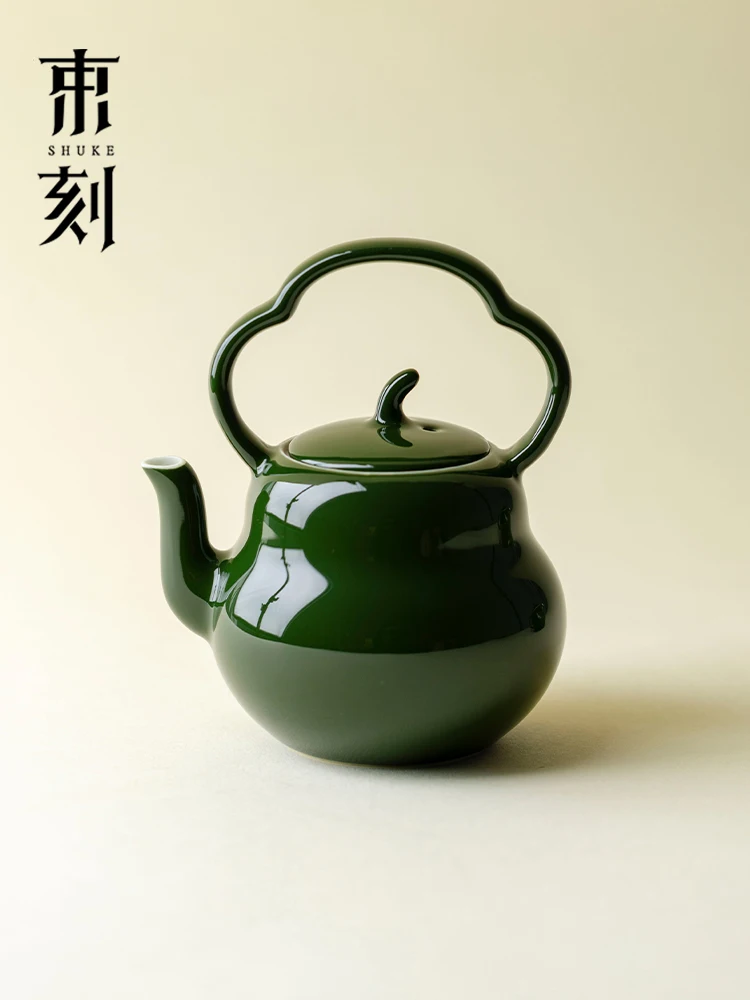 Luxury Handmade Bamboo Leaf Green Gourd Tea Pot Creative Japanese Style with Filter Handle Gongfu Tea Set Single Pot Simple M...
Luxury Handmade Bamboo Leaf Green Gourd Tea Pot Creative Japanese Style with Filter Handle Gongfu Tea Set Single Pot Simple M...