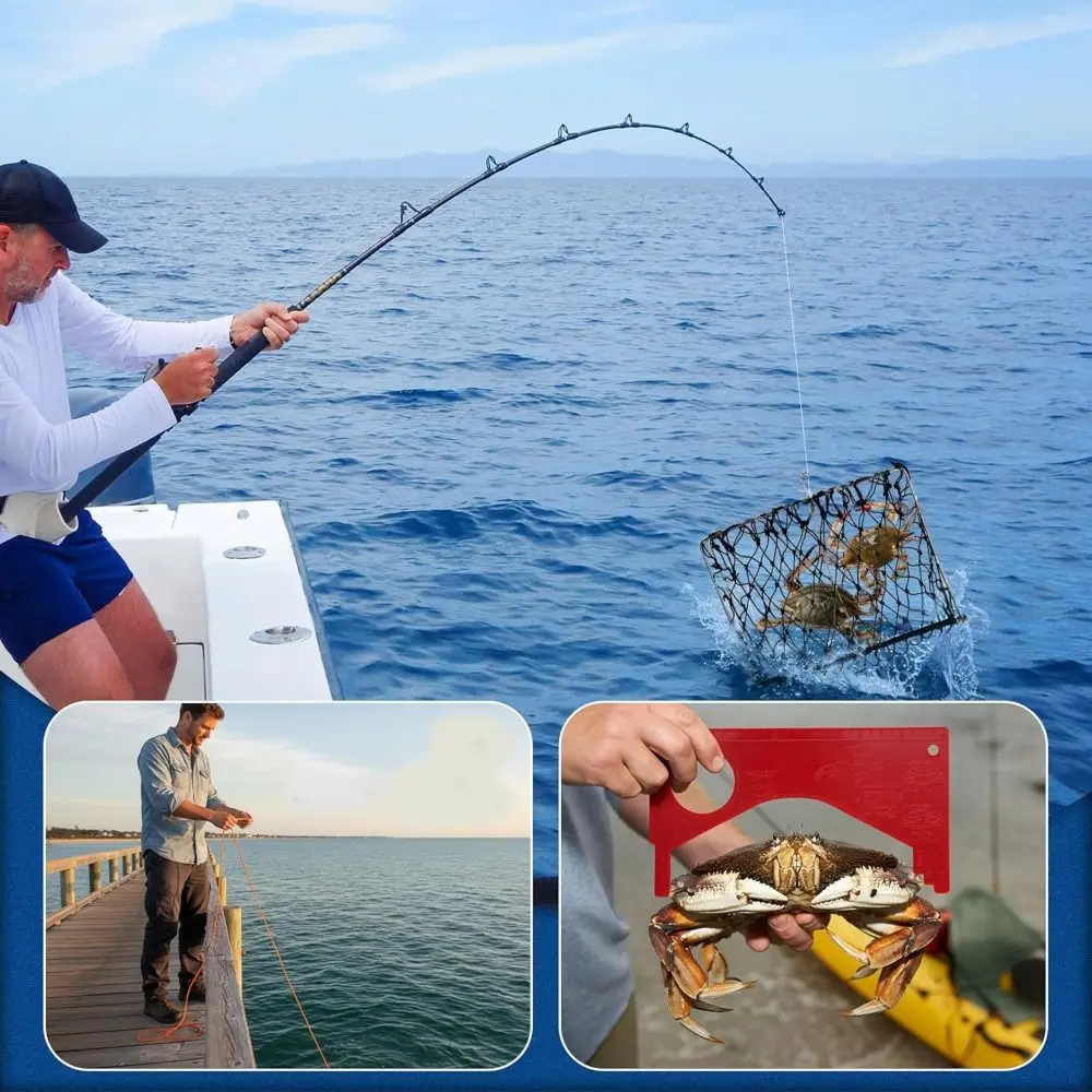 Portable Castable Crab Trap Foldable Saltwater-Ready Crabbing Net Heavy Duty Crab Snare Fishing Gear
Portable Castable Crab Trap Foldable Saltwater-Ready Crabbing Net Heavy Duty Crab Snare Fishing Gear