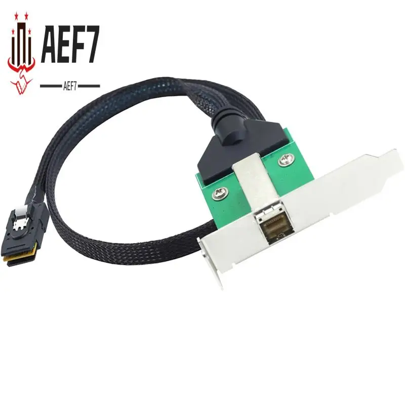 AEF7-12G External Mini SAS HD SFF-8644 Female To Mini SAS SFF-8087 36P Male Data Server Cable Adapter
AEF7-12G External Mini SAS HD SFF-8644 Female To Mini SAS SFF-8087 36P Male Data Server Cable Adapter