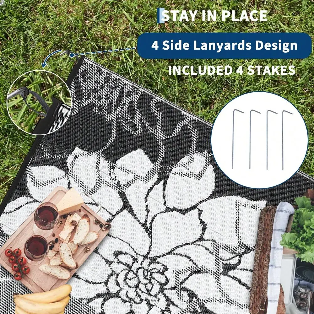 Outdoor Indoor Floral Rug Plastic Straw Area Rug Floral Waterproof PP Tube Woven Picnic Mat For Patio Decor Porch Balcony Picni
Outdoor Indoor Floral Rug Plastic Straw Area Rug Floral Waterproof PP Tube Woven Picnic Mat For Patio Decor Porch Balcony Picni