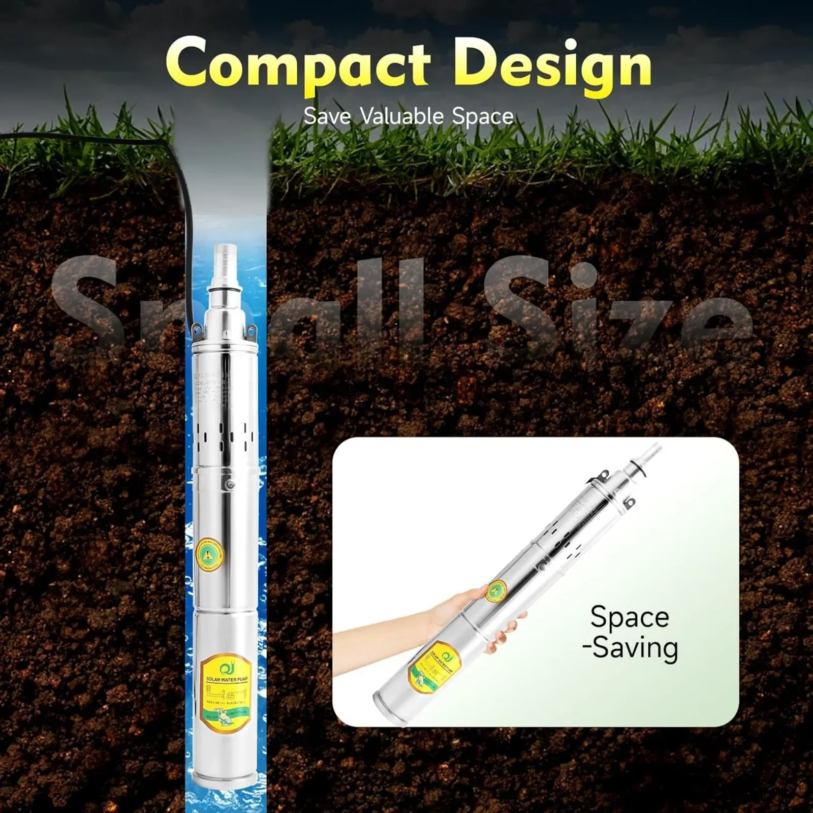 2850 RPM, Maximum Head 65 m, Deep Well Pump, Flow Rate 2 m³/h, 370 W Pump, Outlet Diameter 2.54 cm,Maximum Submersion Depth 40 m
2850 RPM, Maximum Head 65 m, Deep Well Pump, Flow Rate 2 m³/h, 370 W Pump, Outlet Diameter 2.54 cm,Maximum Submersion Depth 40 m