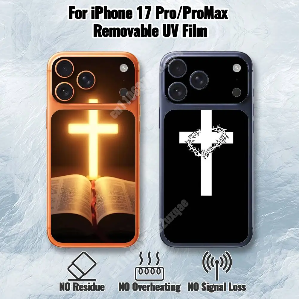 Jesus Cross Holy Bible Verse Removable UV Film for iPhone 17 Pro 17 ProMax Back Cover
Jesus Cross Holy Bible Verse Removable UV Film for iPhone 17 Pro 17 ProMax Back Cover