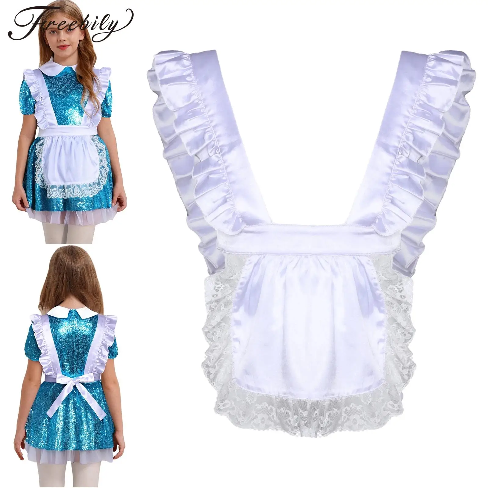 Костюм принцессы для косплея на Хэллоуин для девочек, аксессуары, кружевной полуфартук с рюшами для карнавала, тематической вечеринки, маскарада
Костюм принцессы для косплея на Хэллоуин для девочек, аксессуары, кружевной полуфартук с рюшами для карнавала, тематической вечеринки, маскарада