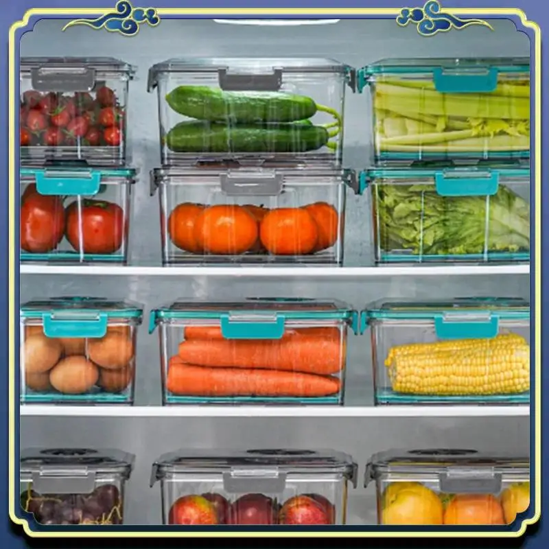 Latest Vacuum Food Storage Container Transparent Fridge Organizer With Drain Net Capacity Food Dispenser For Kitchen
Latest Vacuum Food Storage Container Transparent Fridge Organizer With Drain Net Capacity Food Dispenser For Kitchen