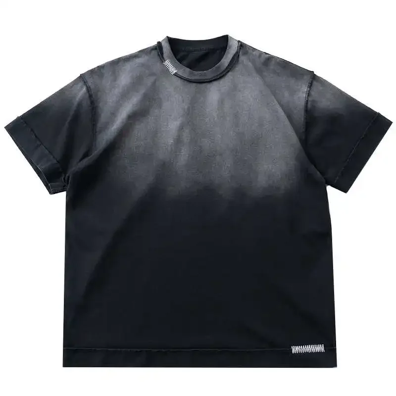 Japanese Retro Gradient Washed Distressed Embroidery Loose Short Sleeved T-shirt Men's and Women's Tees Trend
Japanese Retro Gradient Washed Distressed Embroidery Loose Short Sleeved T-shirt Men's and Women's Tees Trend