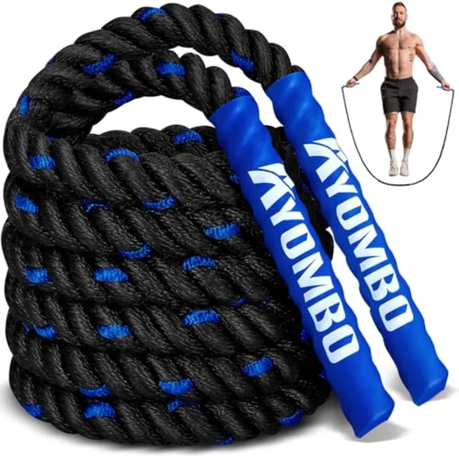 Jump Rope, Weighted Jump Rope for Fitness, Boxing Equipment Jump Ropes for Men Women, Battle Skipping Ropes for Exercise, Suita
Jump Rope, Weighted Jump Rope for Fitness, Boxing Equipment Jump Ropes for Men Women, Battle Skipping Ropes for Exercise, Suita