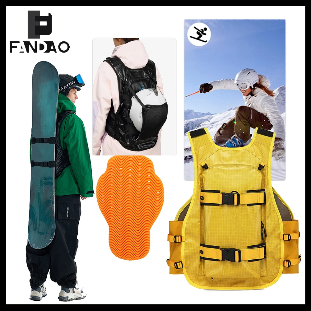 Ski Vest Backpack Snowboard Backcountry Pack Multi-Functional Mountaineering Cycling Bag with Protective Back Panel for Hiking
Ski Vest Backpack Snowboard Backcountry Pack Multi-Functional Mountaineering Cycling Bag with Protective Back Panel for Hiking