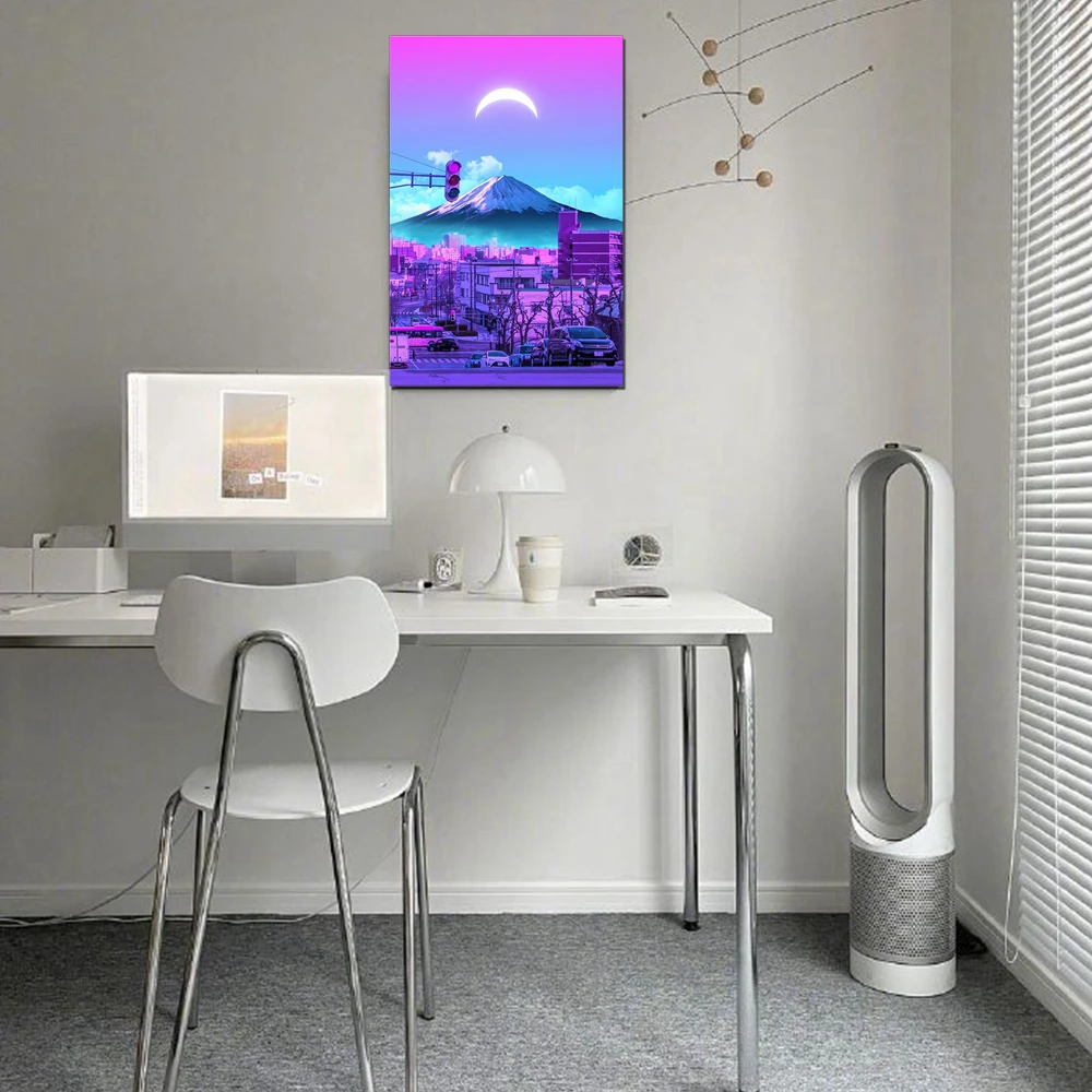 Purple Artwork Living Room Wall Art Mount Fuji Japan Moon Landscape Picture for Office Decor Drop Shipping Home Decor
Purple Artwork Living Room Wall Art Mount Fuji Japan Moon Landscape Picture for Office Decor Drop Shipping Home Decor
