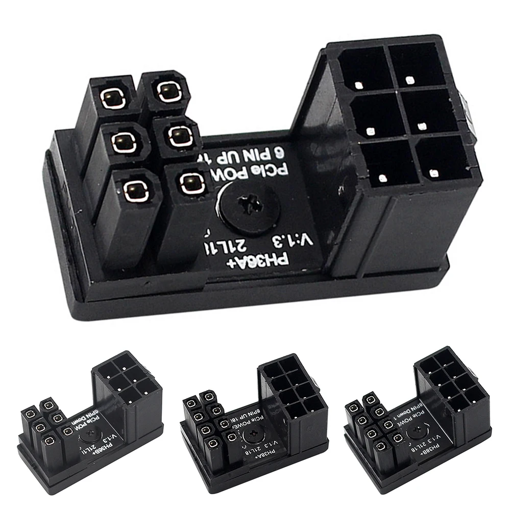 Turn Connector 8 Pin Power Adapter Board 6 Pin GPU Power Connector 180 Degree Angle for Desktops Graphics Card
Turn Connector 8 Pin Power Adapter Board 6 Pin GPU Power Connector 180 Degree Angle for Desktops Graphics Card
