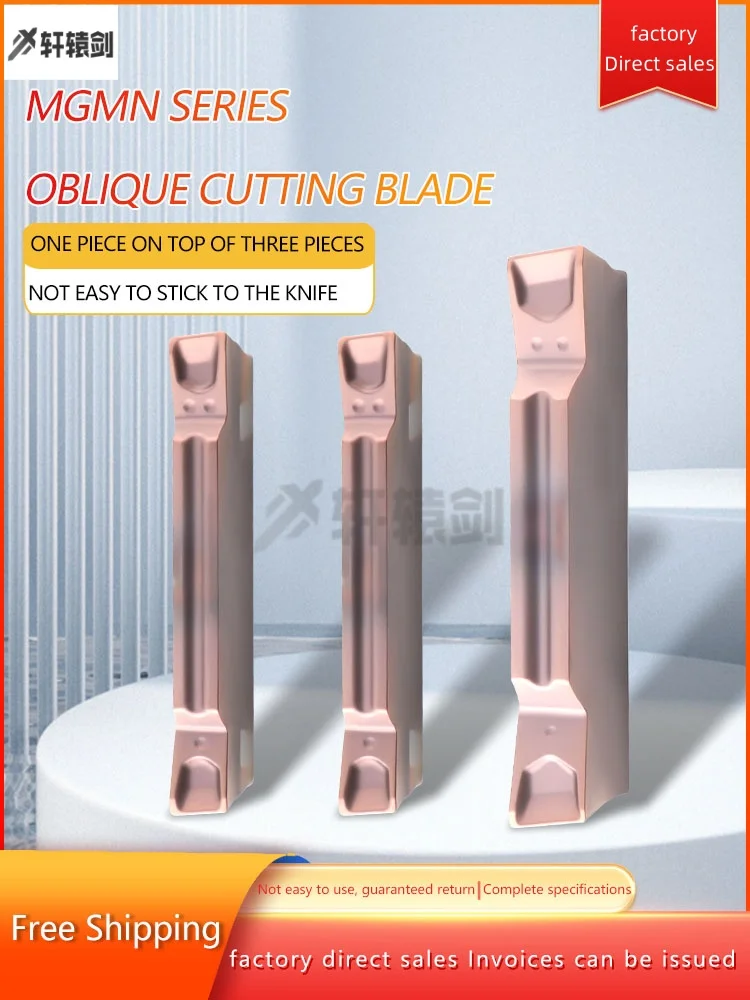 MGMN300R-8D MGMN200R-6D Grooving Turning Tools Oblique Cutting Slotting Blades CNC Lathe Cutter Tools For Stainless Steel 10PCS
MGMN300R-8D MGMN200R-6D Grooving Turning Tools Oblique Cutting Slotting Blades CNC Lathe Cutter Tools For Stainless Steel 10PCS