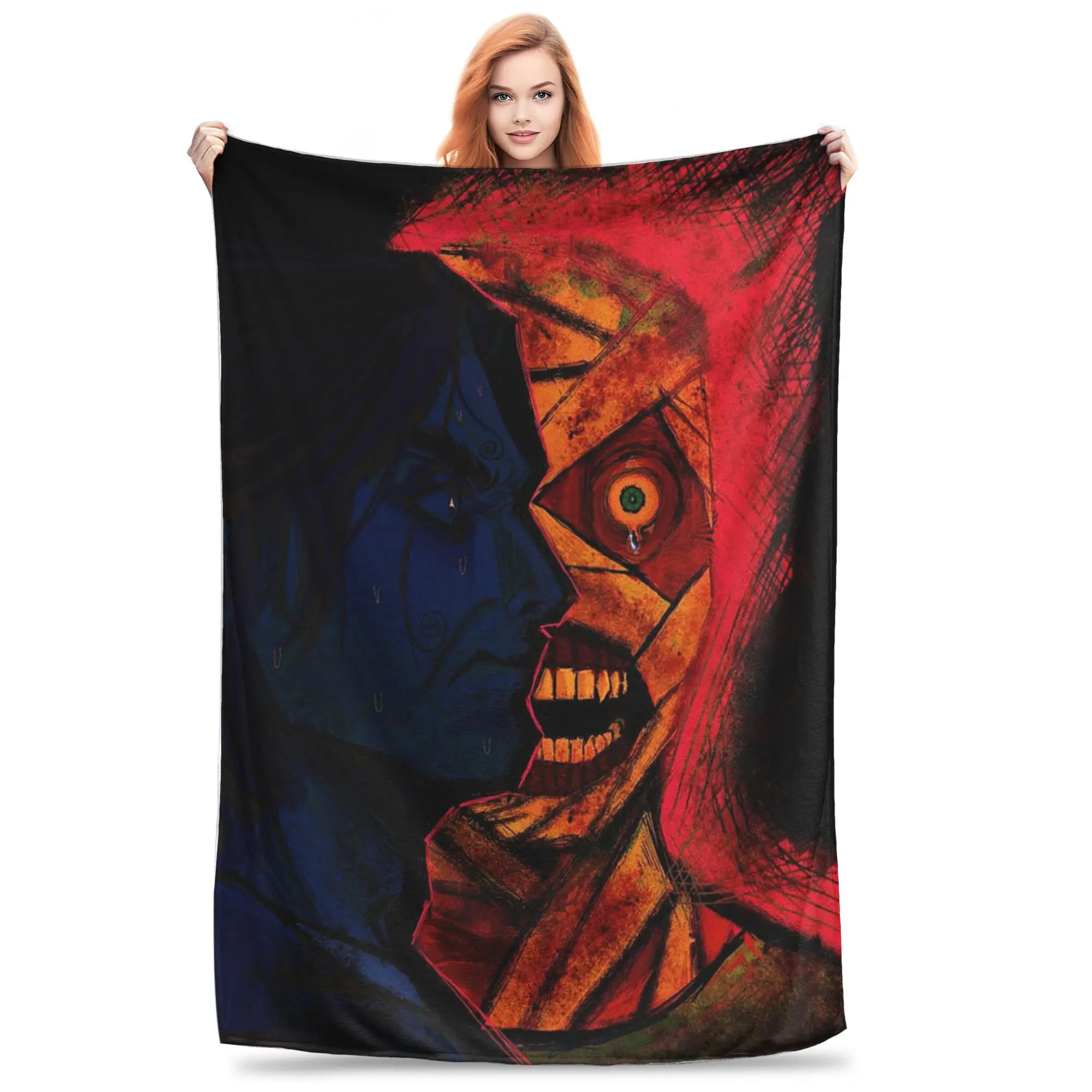 Flannel Throw Blanket Horror Game Mouthwashing Warm Plush Blankets Soft Bedspread for Bed Living room Home Travel Sofa
Flannel Throw Blanket Horror Game Mouthwashing Warm Plush Blankets Soft Bedspread for Bed Living room Home Travel Sofa