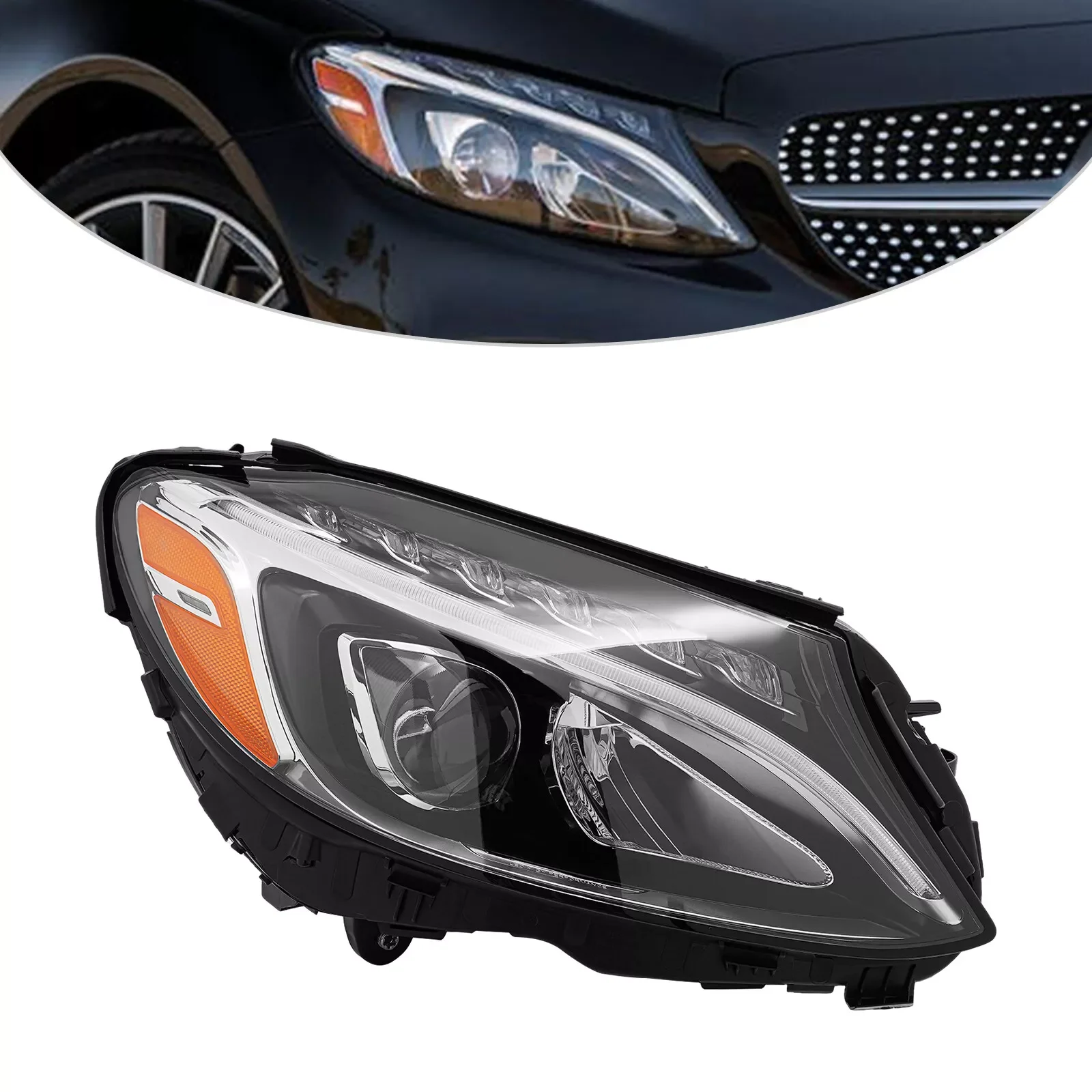 For 2015 2016 2017 2018 Mercedes Benz C-Class W205 C300 LED Headlight Right Passenger Side Headlamp
For 2015 2016 2017 2018 Mercedes Benz C-Class W205 C300 LED Headlight Right Passenger Side Headlamp
