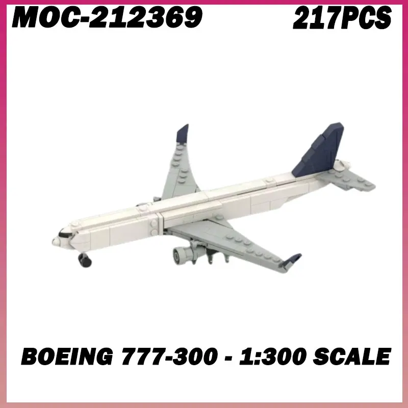 217 шт. MOC- 212369 777-300 - Строительные блоки в масштабе 1:300, модель «сделай сам», сборка кирпичей, игрушки-головоломки для детей, подарок авиалайнеров
217 шт. MOC- 212369 777-300 - Строительные блоки в масштабе 1:300, модель «сделай сам», сборка кирпичей, игрушки-головоломки для детей, подарок авиалайнеров