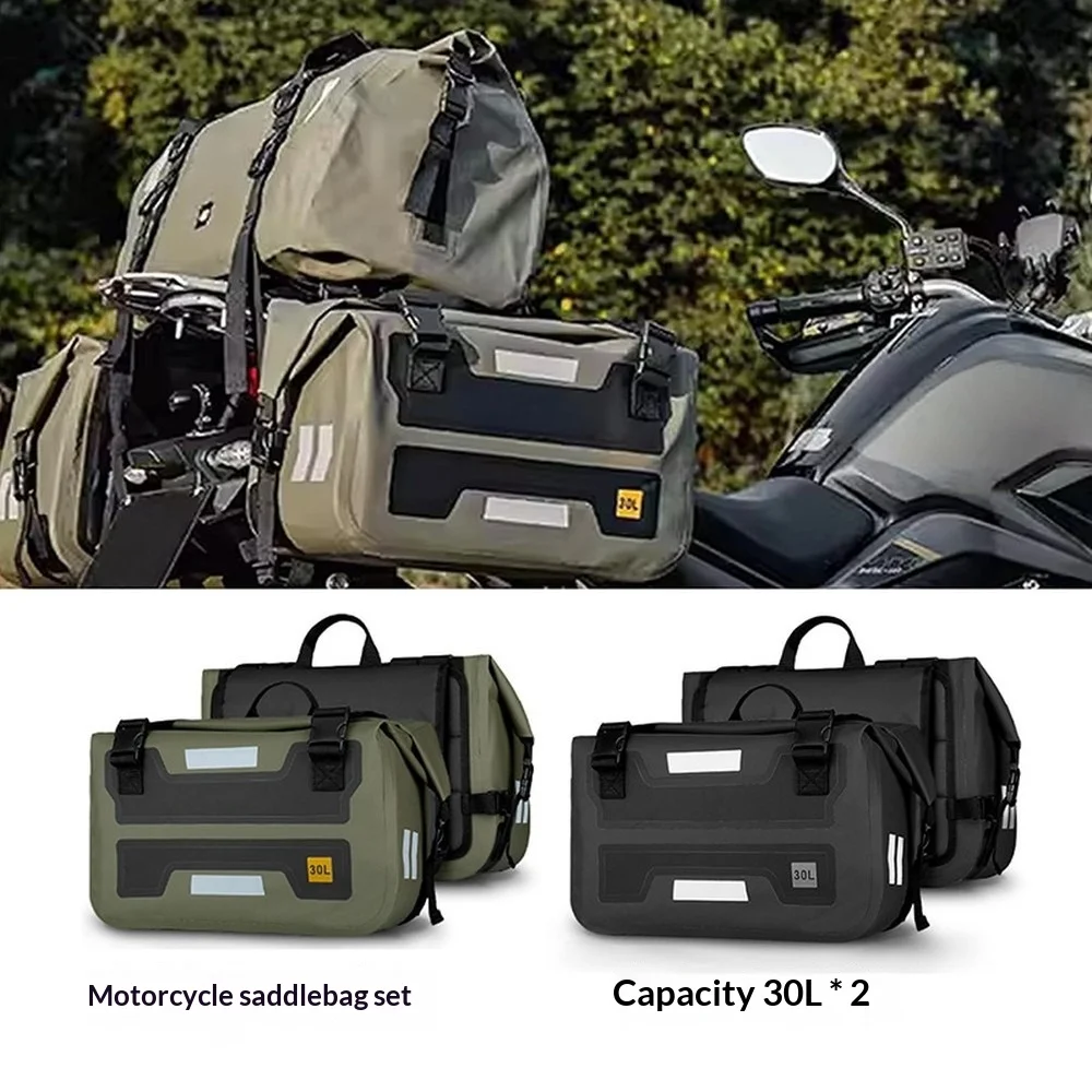 PVC Waterproof Motorcycle Tail Bag Saddle Bag, Night Reflective Rear Seat Side Bag, Large Capacity Riding Luggage
PVC Waterproof Motorcycle Tail Bag Saddle Bag, Night Reflective Rear Seat Side Bag, Large Capacity Riding Luggage