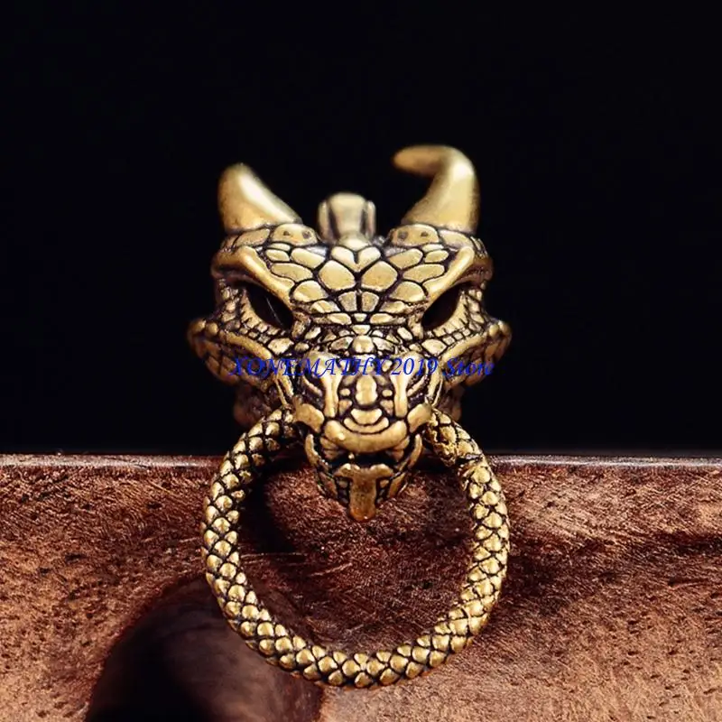 F42F Unique Dragon Design Metal Pendant Large Hole for DIY Bracelets and Necklaces
F42F Unique Dragon Design Metal Pendant Large Hole for DIY Bracelets and Necklaces