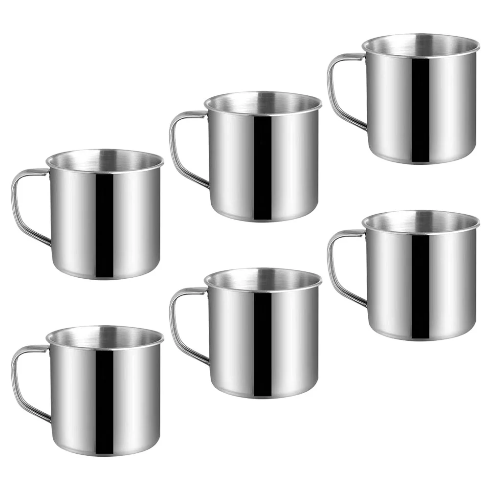 6 Pcs Children's Stainless Steel Water Cup Kids Cups Mugs for Coffee with Handle Camping Unbreakable Drinking Glasses Measuring
6 Pcs Children's Stainless Steel Water Cup Kids Cups Mugs for Coffee with Handle Camping Unbreakable Drinking Glasses Measuring