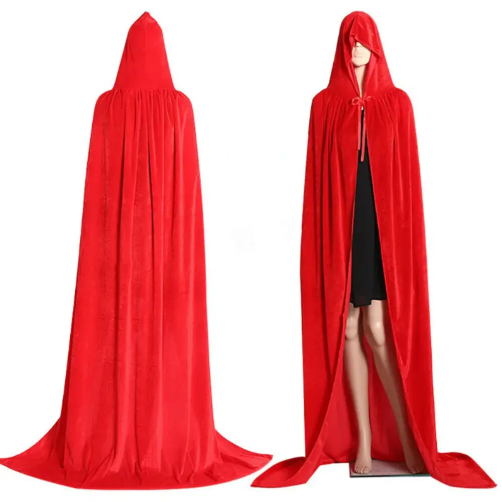 Solid Color Velvet Cloak Reversible Design Velvet Material Long Cape Black Red Green Full Length Hooded Robe Cosplay Events
Solid Color Velvet Cloak Reversible Design Velvet Material Long Cape Black Red Green Full Length Hooded Robe Cosplay Events