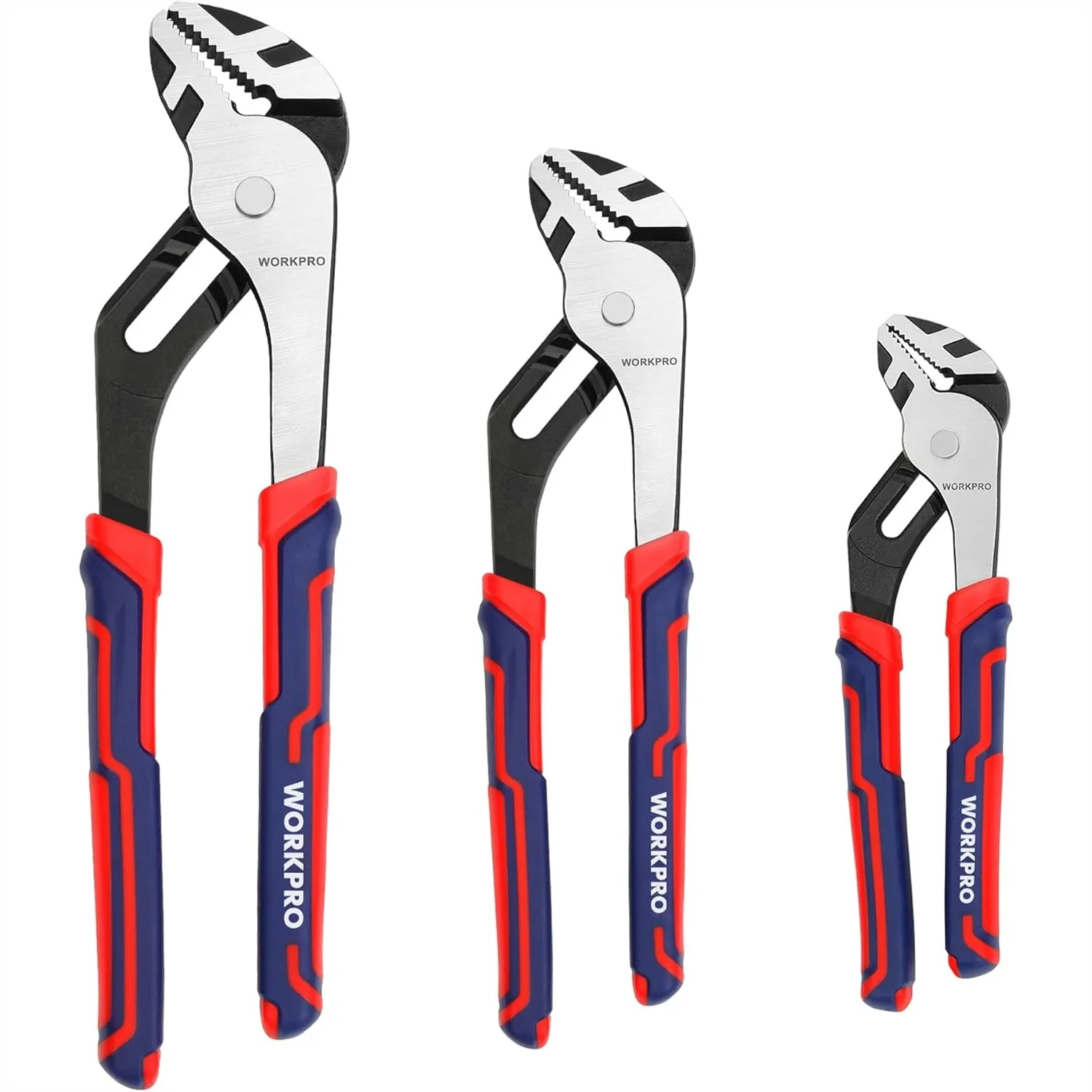 3 Piece Groove Joint Plier Set, 12/10/8 Inch Adjustable Water Pump Pliers for Home Repair
3 Piece Groove Joint Plier Set, 12/10/8 Inch Adjustable Water Pump Pliers for Home Repair