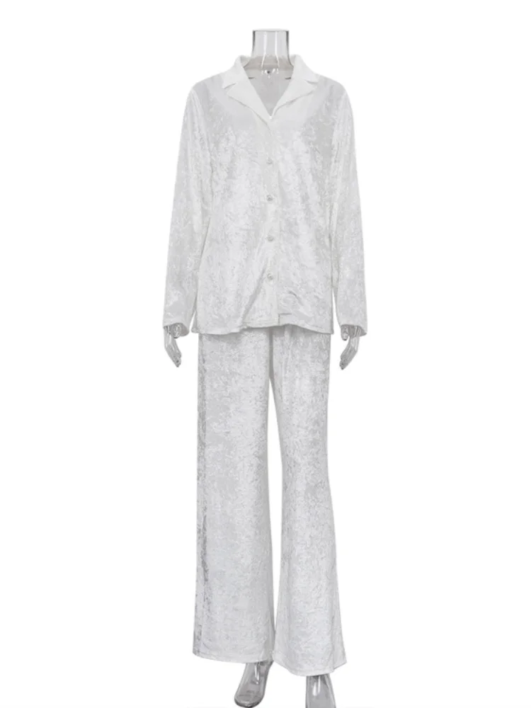 Женский шикарный комплект с длинными прямыми брюками, повседневный однобортный комплект с длинными рукавами, свободная рубашка, комплекты брюк, 2026, женский весенний повседневный наряд
Женский шикарный комплект с длинными прямыми брюками, повседневный однобортный комплект с длинными рукавами, свободная рубашка, комплекты брюк, 2026, женский весенний повседневный наряд