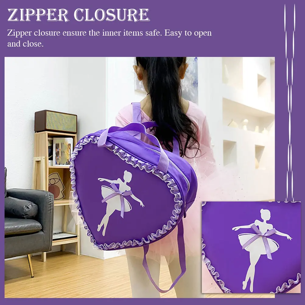 Lovely Ballet Dance Backpack Child Portable Handbag Premium Oxford Cloth Zipper Closure Ballet Travel Knapsack for Girl
Lovely Ballet Dance Backpack Child Portable Handbag Premium Oxford Cloth Zipper Closure Ballet Travel Knapsack for Girl