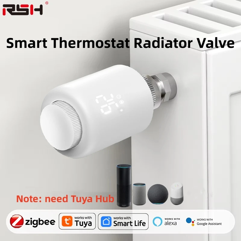 Термостатический клапан радиатора RSH Tuya Smart ZigBee, программируемый термостат с дистанционным управлением через приложение и Alexa GoogleHome
Термостатический клапан радиатора RSH Tuya Smart ZigBee, программируемый термостат с дистанционным управлением через приложение и Alexa GoogleHome