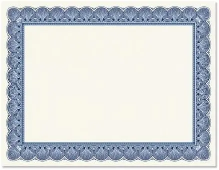 Blue & White Parchment Certificate Paper, 25-Pack, 8.5x11, 60 lb, Laser/Inkjet Compatible
Blue & White Parchment Certificate Paper, 25-Pack, 8.5x11, 60 lb, Laser/Inkjet Compatible